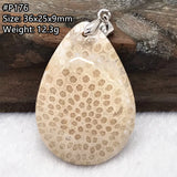 Natural Chrysanthemum Coral Pendant Luck Gift Jewelry