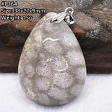 Natural Chrysanthemum Coral Pendant Jewelry Healing Gift AAAAA