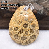Natural Chrysanthemum Coral Pendant Jewelry Healing Gift AAAAA
