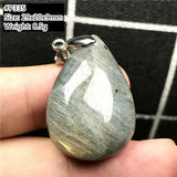 Natural Yellow Labradorite Pendant Jewelry For Women Men Crystal Healing Luck