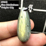 Natural Yellow Labradorite Pendant Jewelry For Women Men Crystal Healing Luck