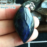 Yellow Light Labradorite Pendant 39x20x11mm Crystal Silver AAAAA