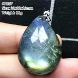 Natural Yellow Labradorite Pendant Oval Beads Moonstone AAAAA