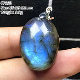 Natural Yellow Labradorite Pendant Oval Beads Moonstone AAAAA