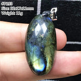 Natural Yellow Labradorite Pendant Oval Beads Moonstone AAAAA