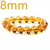 Natural Yellow Citrine Quartz Bracelet Jewelry 8mm 10mm