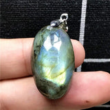 Yellow Labradorite Pendant Crystal Silver Moonstone Beads Stone