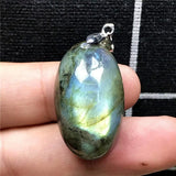 Yellow Labradorite Pendant Crystal Silver Moonstone Beads Stone