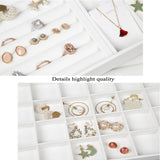 PU White/Black Jewelry Display Tray for Women