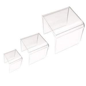 Clear Acrylic Display Riser Set (3'', 4'', 5'')