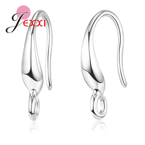 100pcs 925 Sterling Silver Earrings Findings DIY Jewelry Ear Hook Earwires