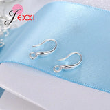 100pcs 925 Sterling Silver Earrings Findings DIY Jewelry Ear Hook Earwires