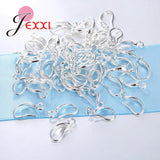 100pcs 925 Sterling Silver Earrings Findings DIY Jewelry Ear Hook Earwires