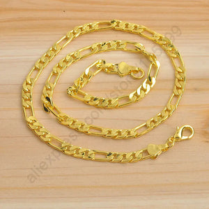 18Inch 5MM Yellow Necklace Chain with Lobster Clasps for Pendant