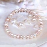 6-6.5mm Freshwater Pearl Elastic Bracelet for Girls