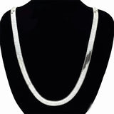 Hip Hop Mens Herringbone Snake Chain Golden Necklace Rapper