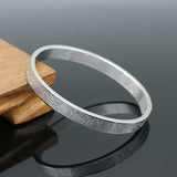 8MM Men Religion Jewelry Stainless Steel Cuff Bangle Bracelet Christmas Gift