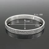 8MM Men Religion Jewelry Stainless Steel Cuff Bangle Bracelet Christmas Gift