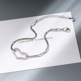 925 Silver Heart Bracelet for Women Party Jewelry