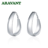 925 Silver U-Shaped Hoop Earrings For Women - Jewelry Gift