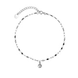 925 Sterling Silver Anklets Women Jewelry Wave Chain Bracelet