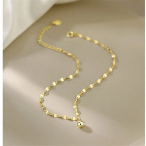 925 Sterling Silver Anklets Women Jewelry Wave Chain Bracelet