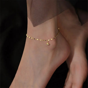 925 Sterling Silver Anklets Women Jewelry Wave Chain Bracelet