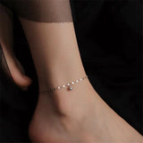 925 Sterling Silver Anklets Women Jewelry Wave Chain Bracelet