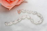 925 Silver Zirconia Geometric Bracelet For Women Wedding
