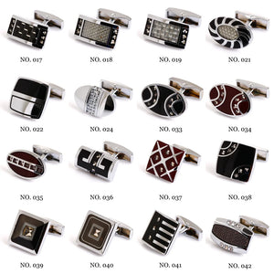 Men's Shell Cufflinks 3 Pair Set - Mix and Match