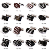 Men's Shell Cufflinks 3 Pair Set - Mix and Match