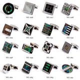 Men's Shell Cufflinks 3 Pair Set - Mix and Match