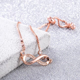 925 Silver Infinity Chain Link Bracelet