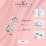 925 Silver CZ Stackable Ring Wedding Jewelry