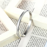 Bump Point Curved Bracelet & Bangle For Couples Stainless Steel Plating