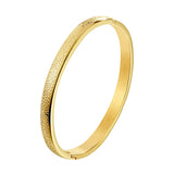 Bump Point Curved Bracelet & Bangle For Couples Stainless Steel Plating