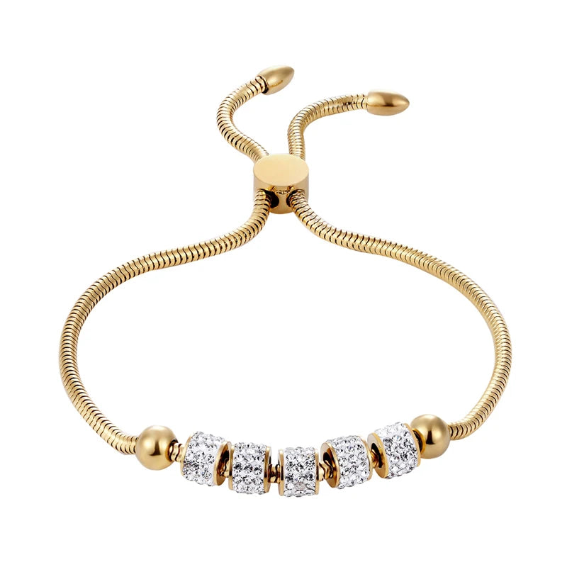 Adjustable Full Zircon Bracelet Gift for Women and Children
