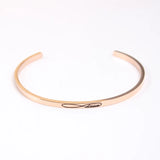 Engraved Stainless Steel Infinity Love Message Bangle