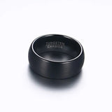 Men's Tungsten Carbide Wedding Ring Matte Finish Comfort Fit US Size 7-12