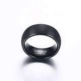 Men's Tungsten Carbide Wedding Ring Matte Finish Comfort Fit US Size 7-12