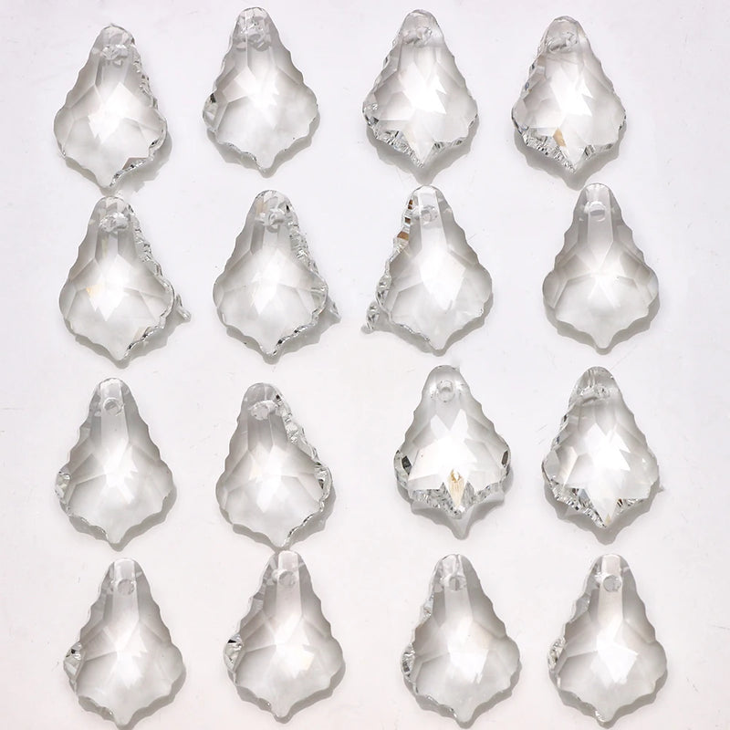 Baroque Crystal Pendant 11x16/15x22mm Maple Leaf Charm Beads for DIY Jewelry