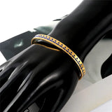 Enamel Thin Cuff Bracelets Rose Titanium Steel Bangles