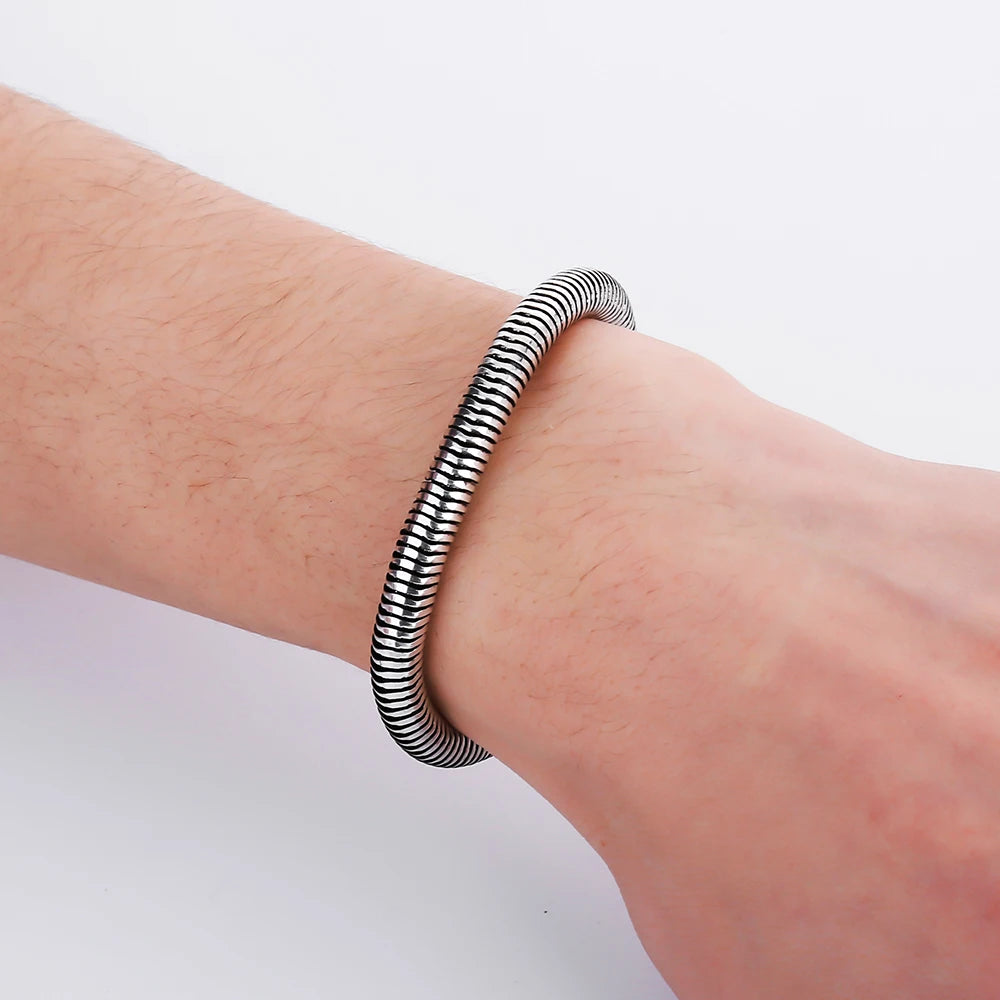 Buddha Bracelet Motor Bike Motorcycle Chain Ancient Silver Bangle
