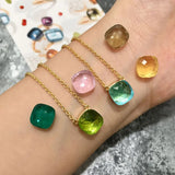 Crystal Candy Pendant Water Drop Necklace for Women