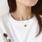 Crystal Candy Pendant Water Drop Necklace for Women