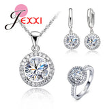925 Silver Zircon Bridal Jewelry Set