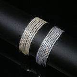 Cz Tennis Chain Bracelet Silver Plated Party Bracelet Jewelry Women