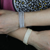 Cz Tennis Chain Bracelet Silver Plated Party Bracelet Jewelry Women