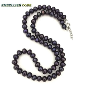 Flawless Potato Shape Natural Cultured Pearls Choker Necklace Gift
