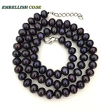 Flawless Potato Shape Natural Cultured Pearls Choker Necklace Gift